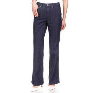 MICHAEL Michael Kors Women Flare Leg Stretch Denim Jeans Blue Vintage Size 12